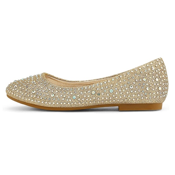 DREAM PAIRS Girls Dress Shoes Slip on Party Ballerina Flats - Picture 11 of 13